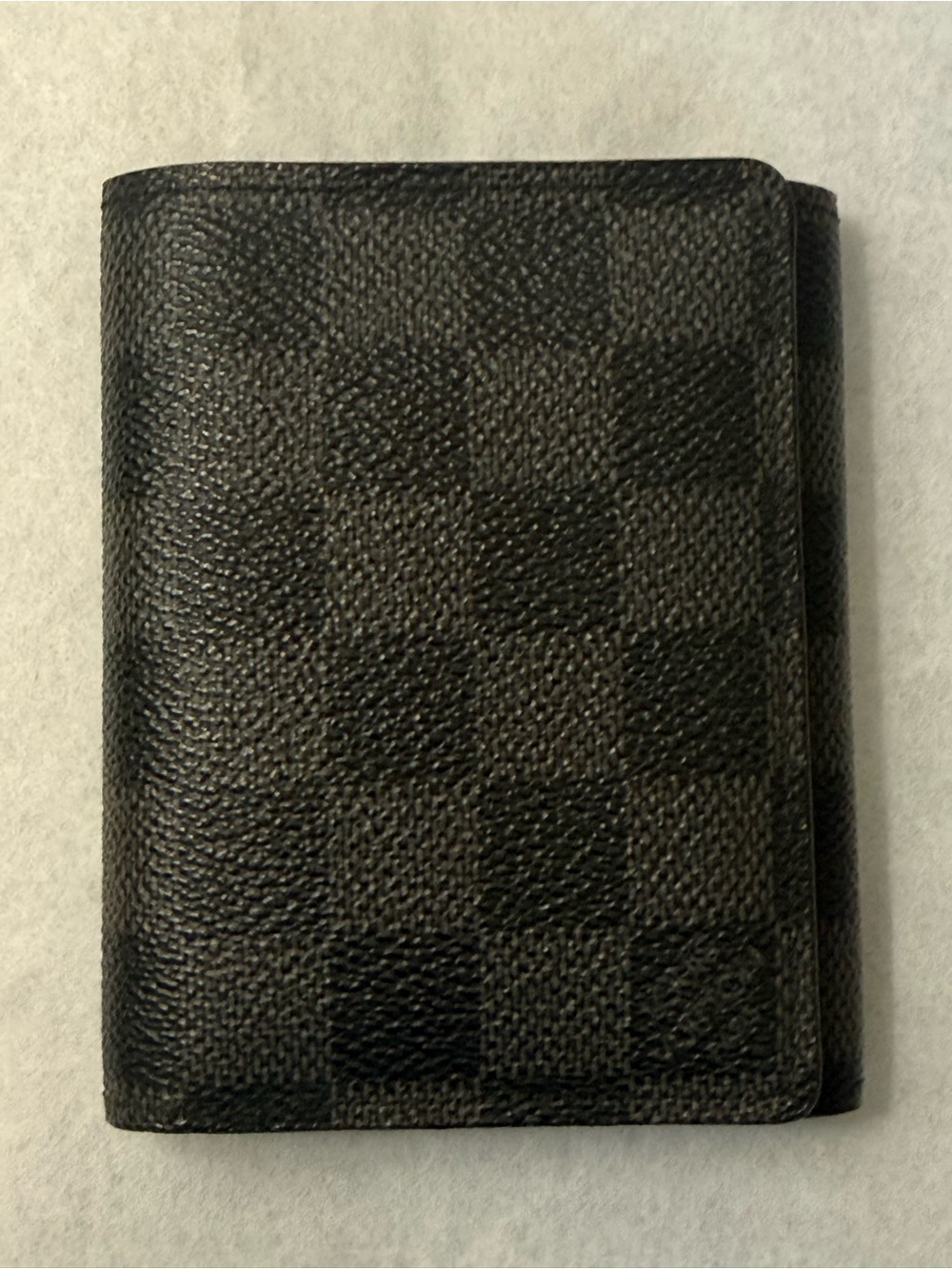 Louis Vuitton Men’s Black Damier Graphite Trifold Wallet